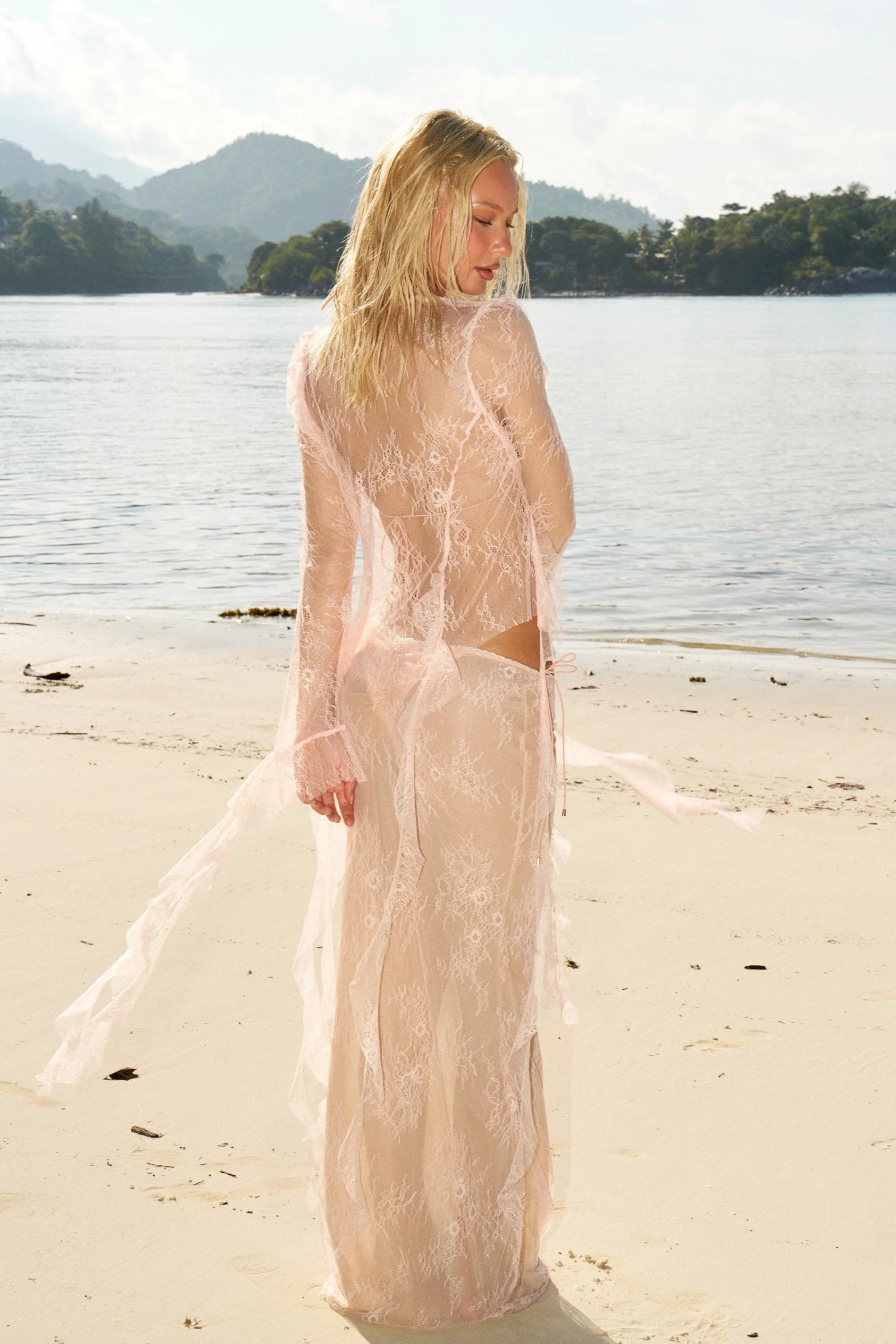 ALANA PEACH LACE - SHIRT - Image 3