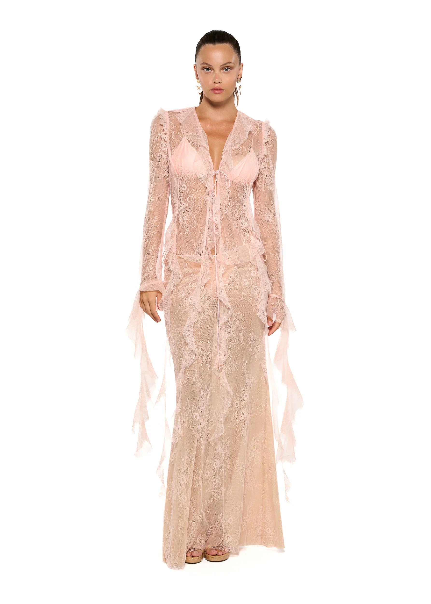 ALANA PEACH LACE - SHIRT - Image 4