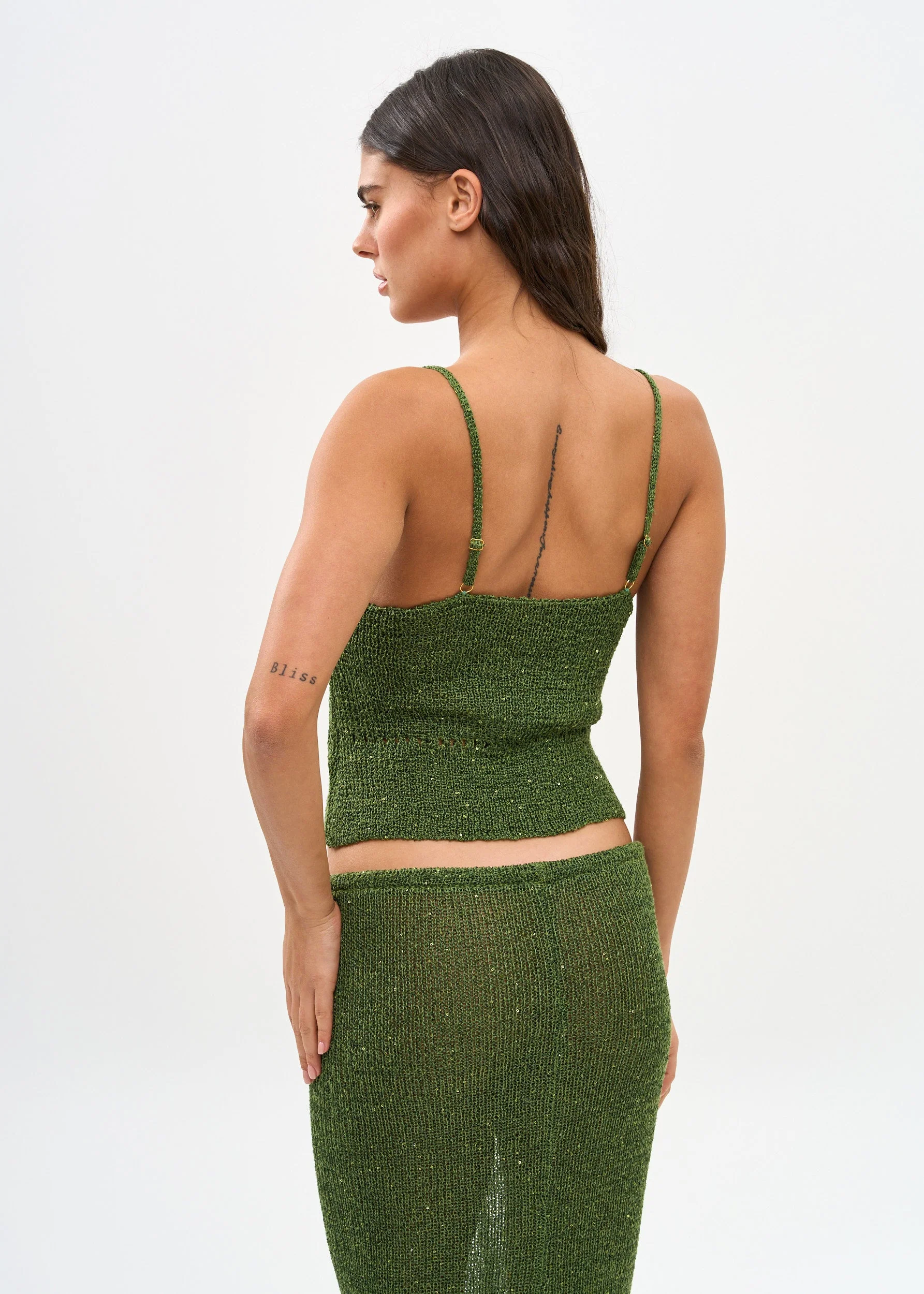ASTRA GLITTER JUNGLE GREEN - SHIRT - Image 6