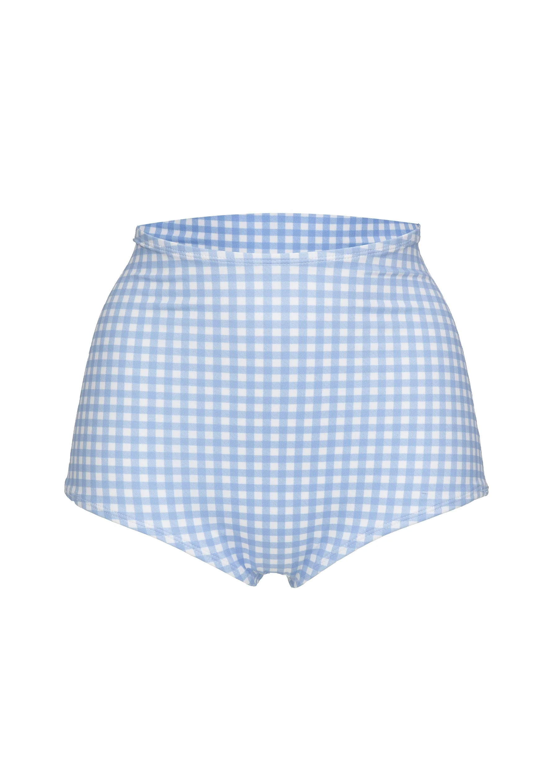 DON LIGHT BLUE GINGHAM - HIGHRISE BOTTOM - Image 6