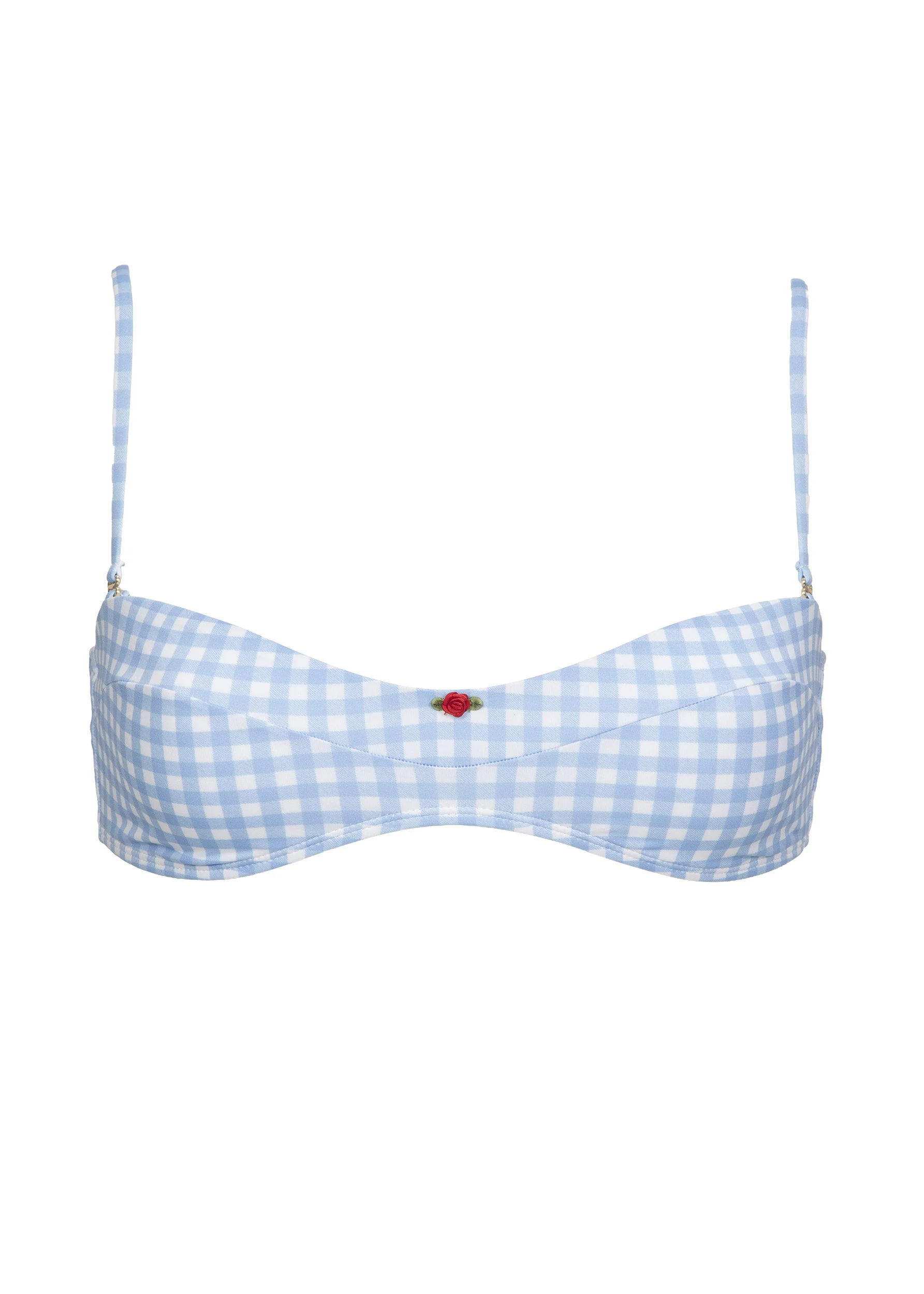 DON LIGHT BLUE GINGHAM - TOP - Image 6