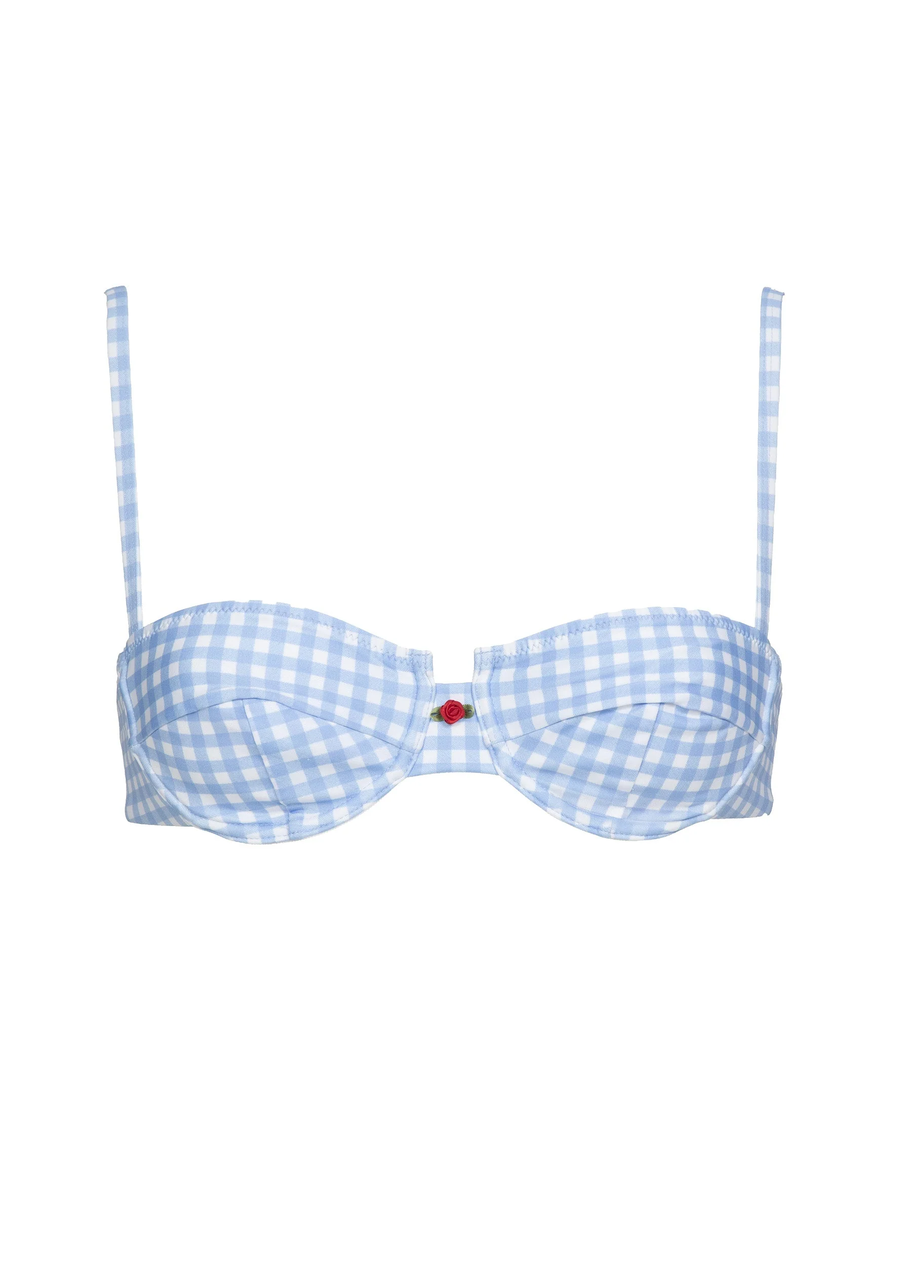 ESME LIGHT BLUE GINGHAM - TOP - Image 6