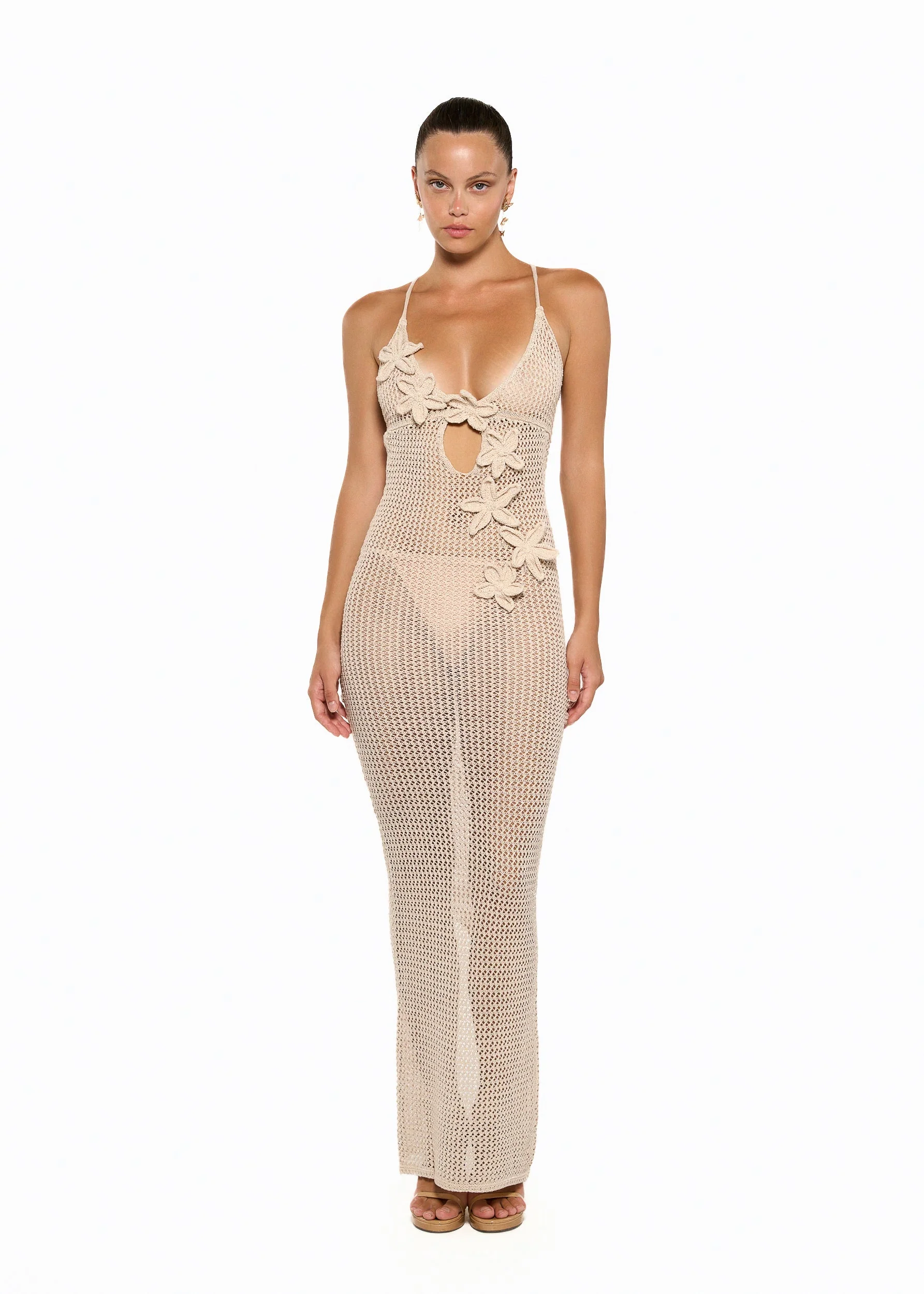 HILSA KNITTED SAND - MAXI DRESS - Image 4