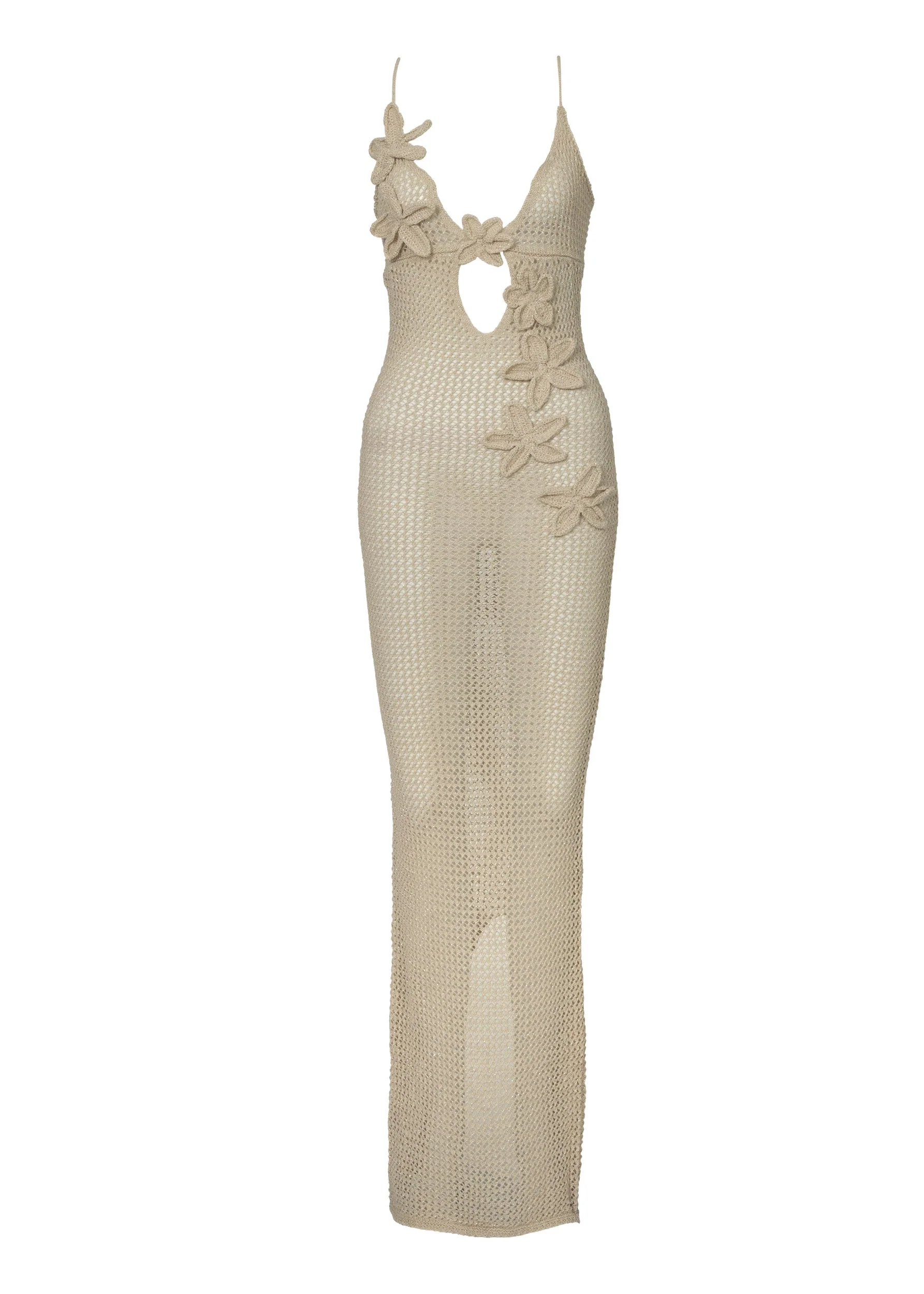 HILSA KNITTED SAND - MAXI DRESS - Image 6