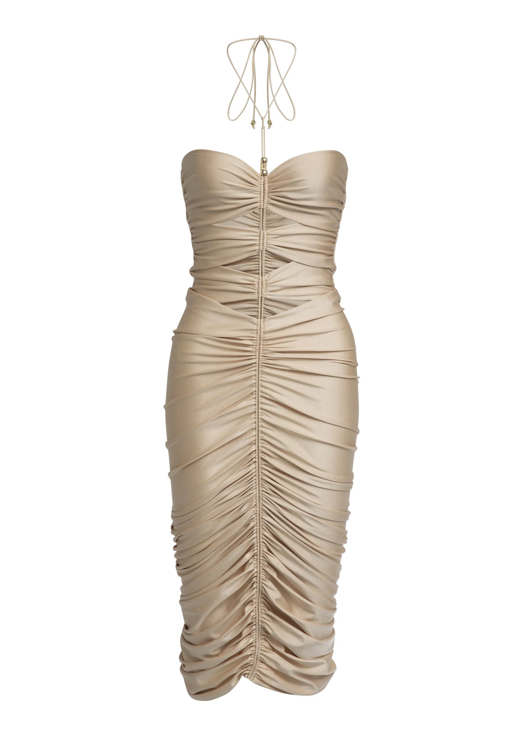JENNIFER CLASSIC BEIGE - DRESS - Image 4
