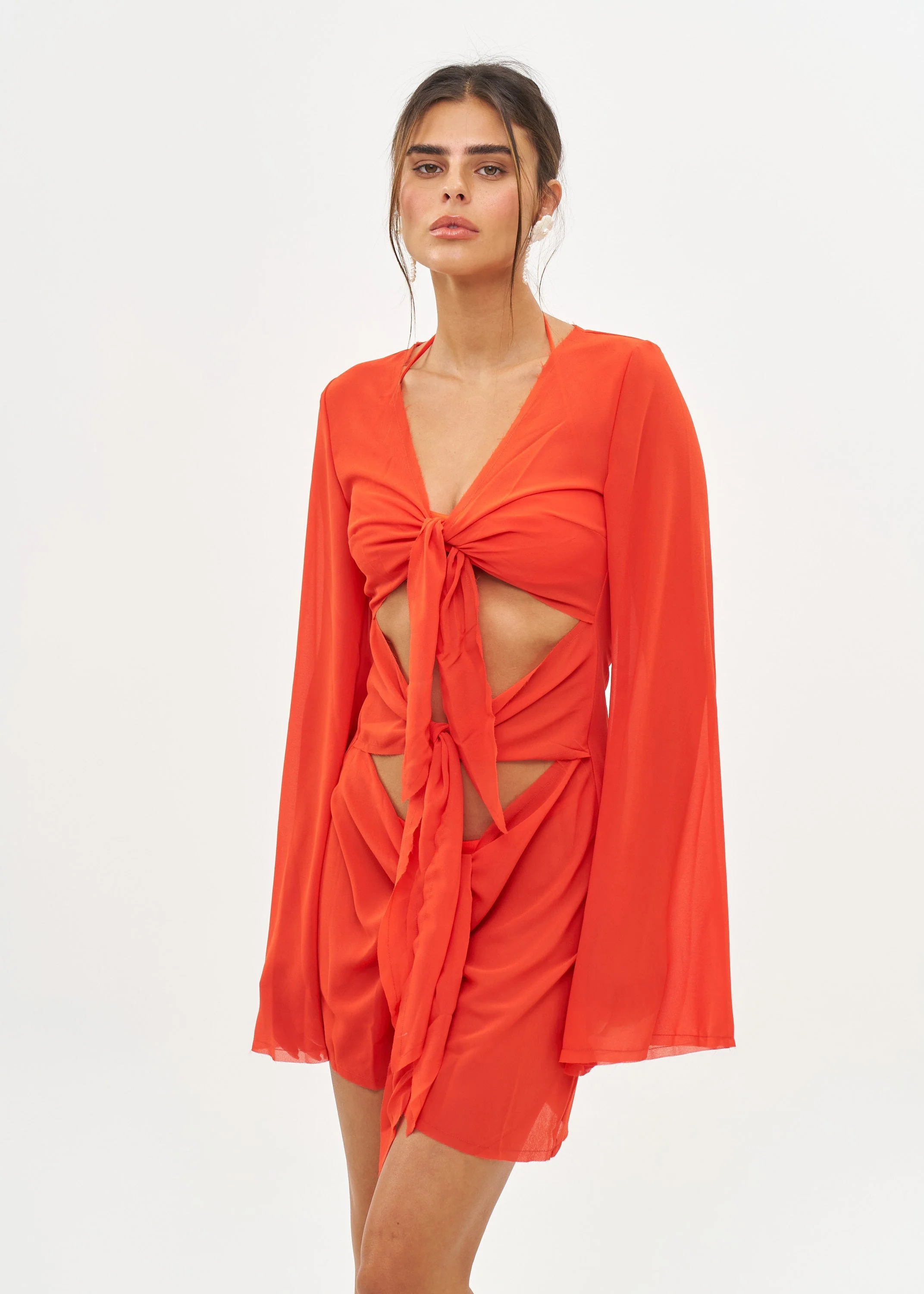 MACI SCARLET RED - MINI DRESS - Image 4