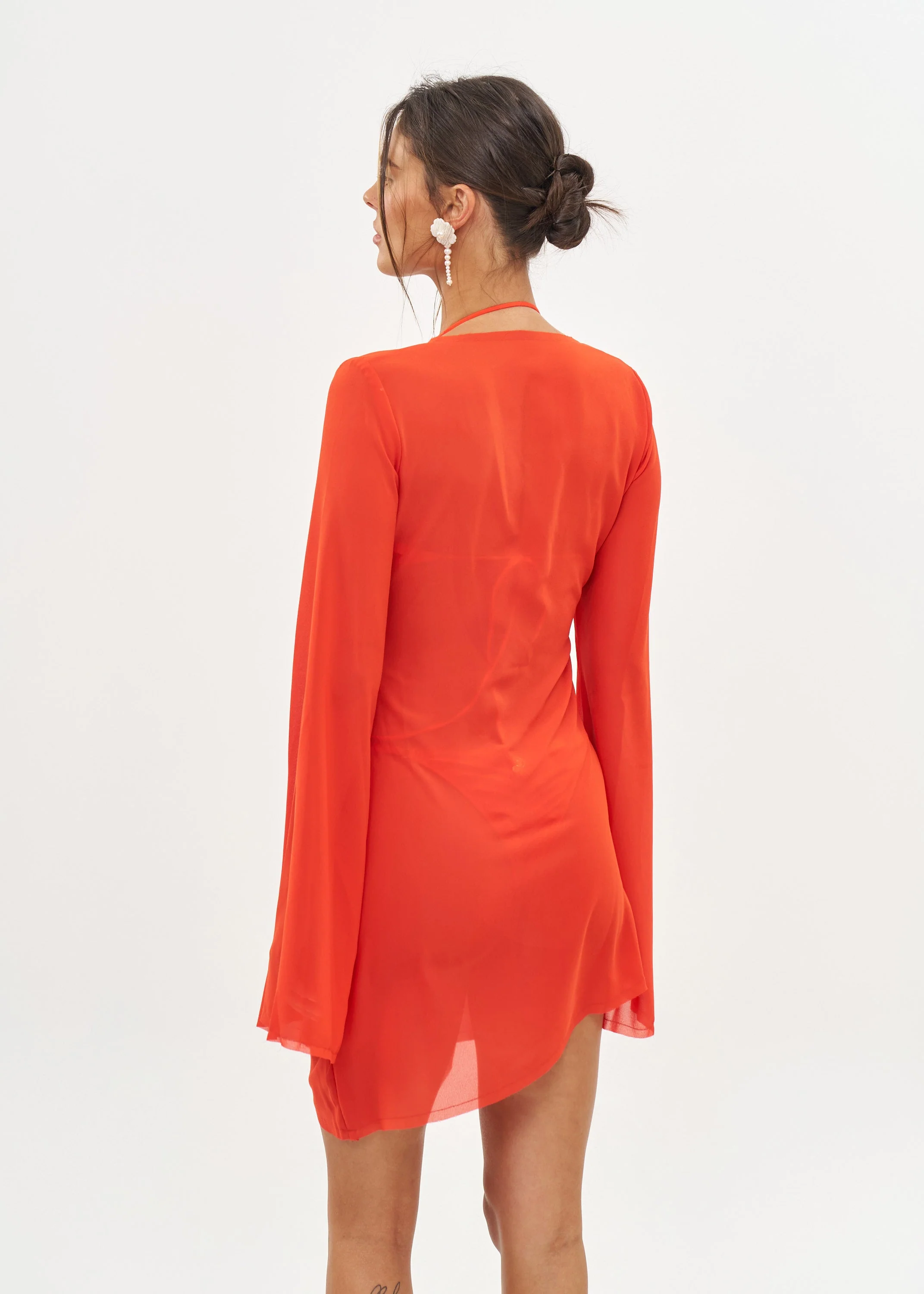 MACI SCARLET RED - MINI DRESS - Image 5