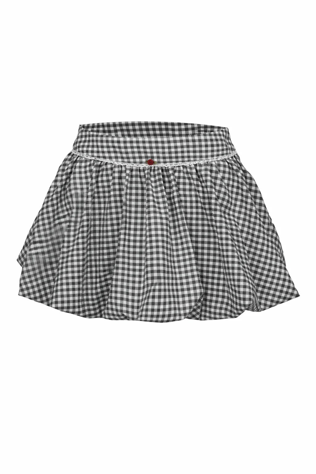 MICAELA BLACK & WHITE GINGHAM - SKIRT - Image 4