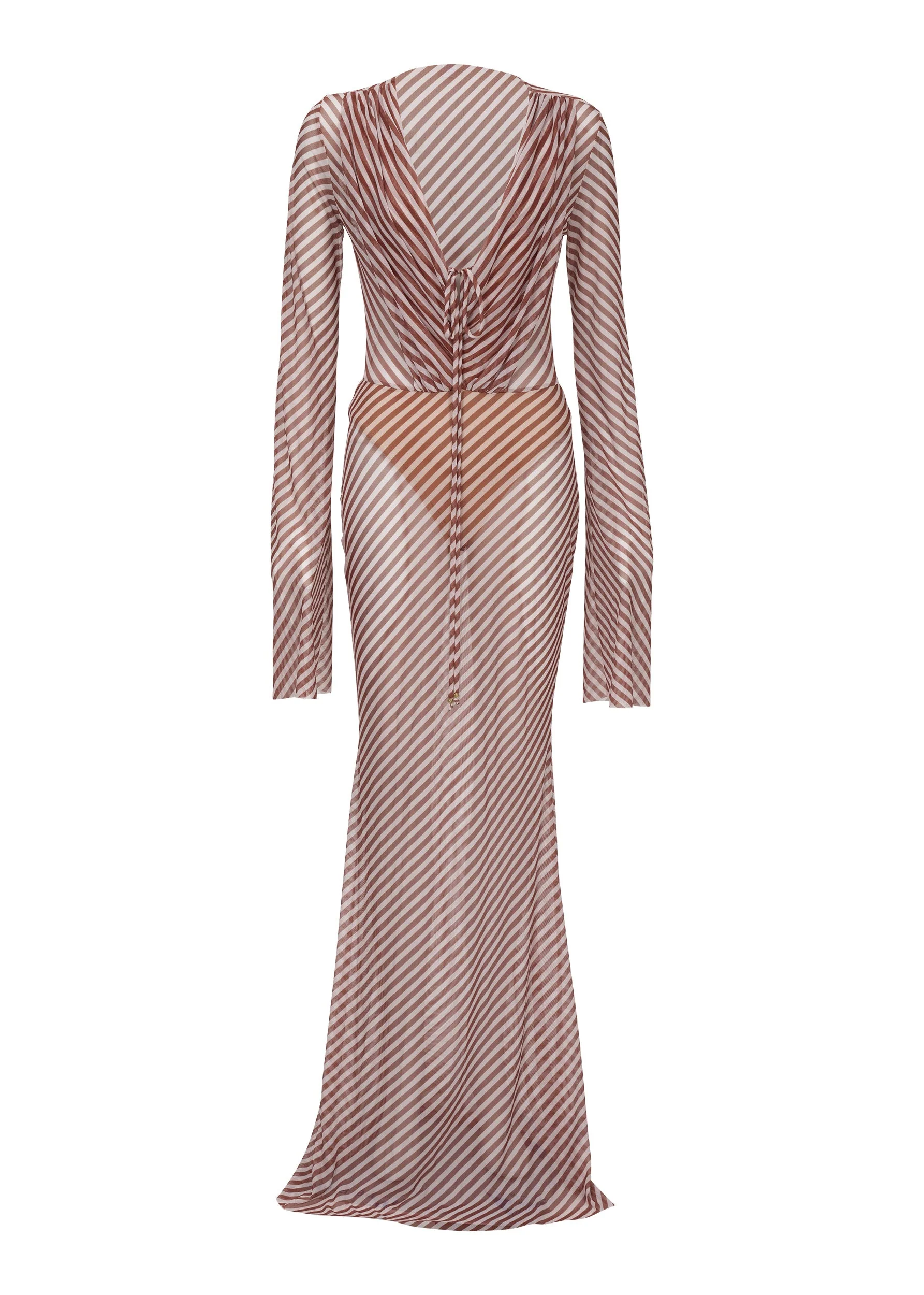 ROSALIE RUSSET STRIPES - MAXI DRESS - Image 4