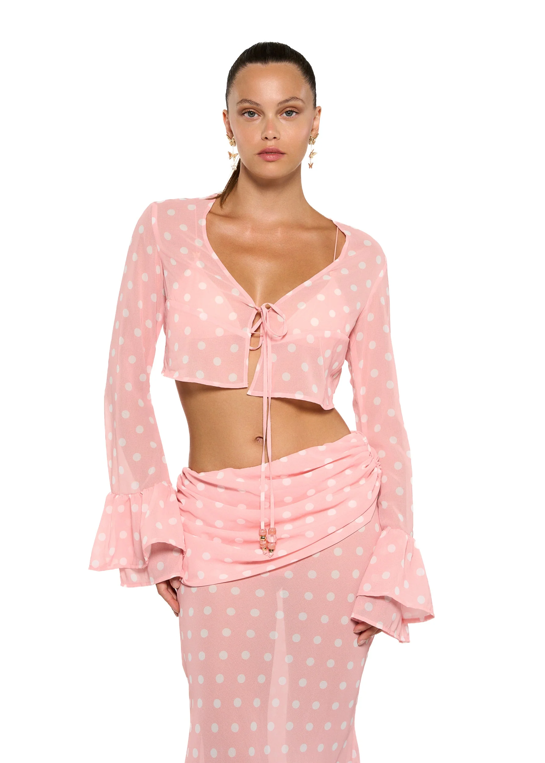 TOYA PEACH POLKA - SHIRT - Image 3