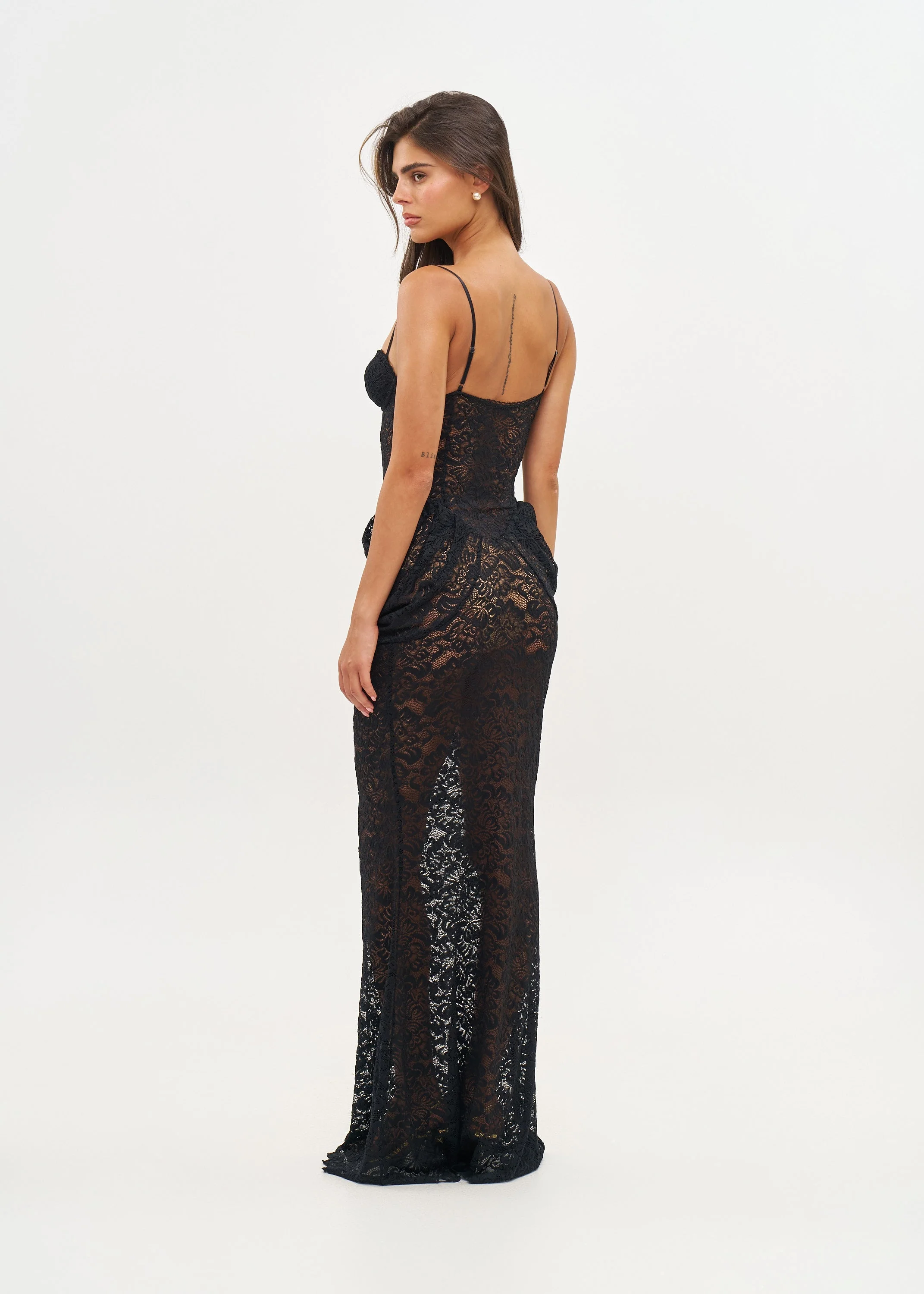 VECNA BLACK LACE - MAXI DRESS - Image 5