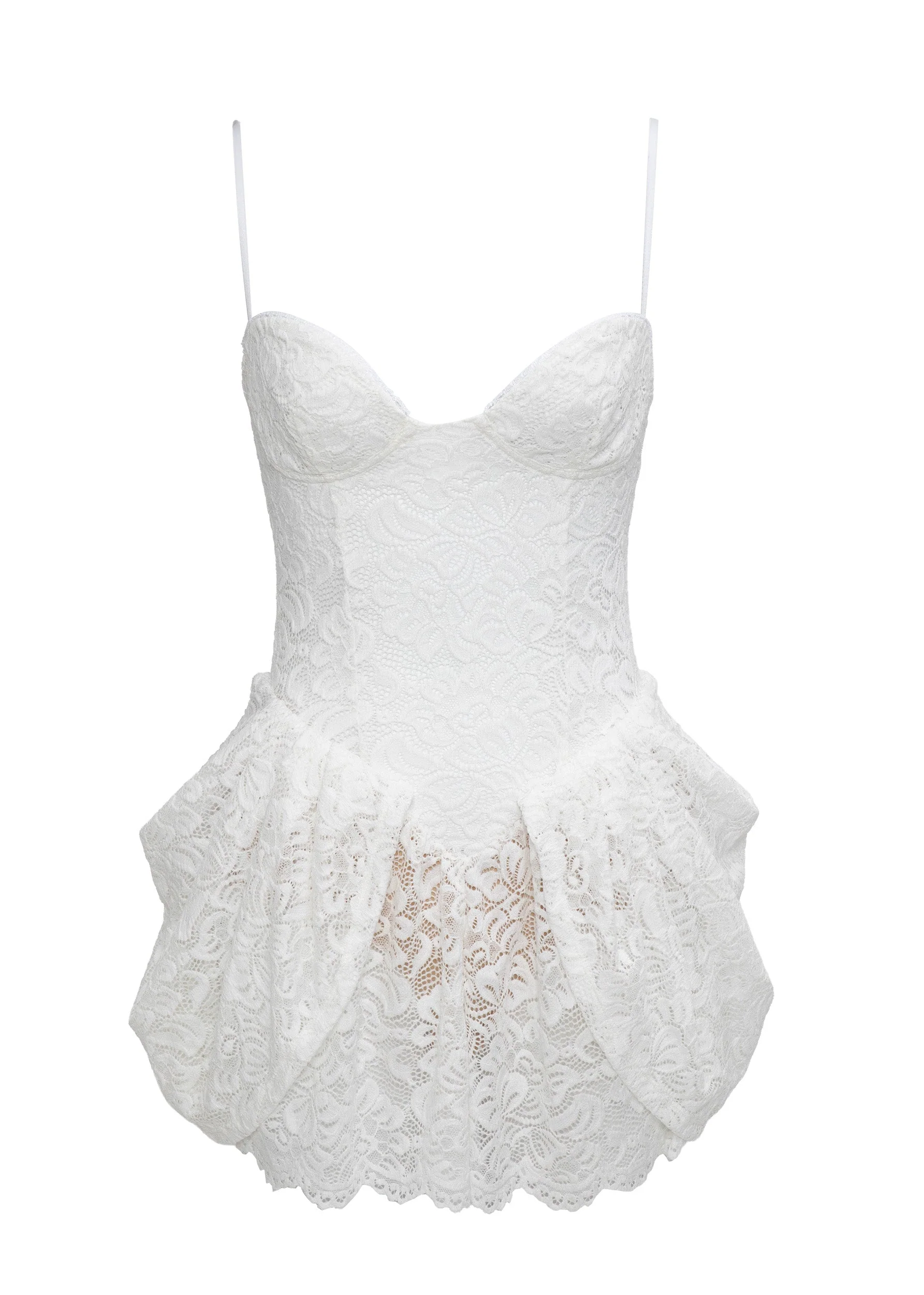 VECNA WHITE LACE - MINI DRESS - Image 4